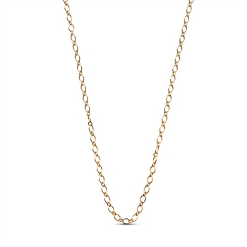 Enamel Simple Charm halskæde i forgyldt sølv - N135G